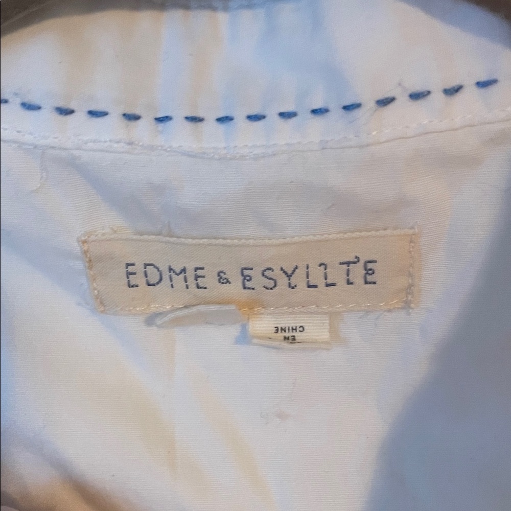 Elegant White Button Down Shirt for Women - Picture 2 of 3